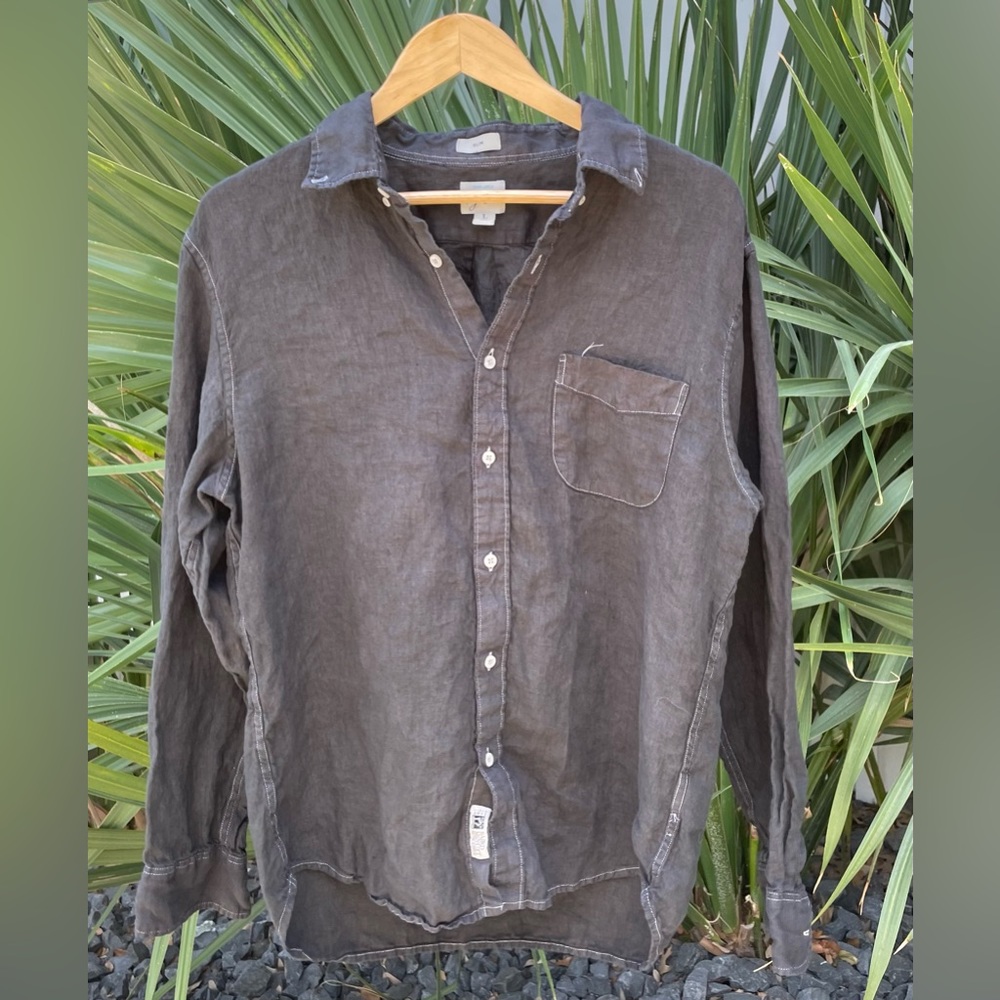 Men’s J Crew Linen Buttondown